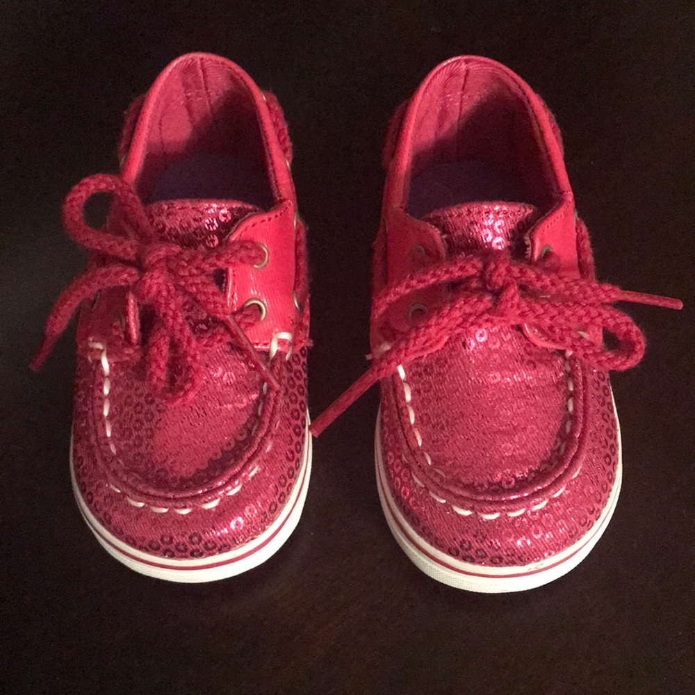 Baby girl shoes size 3 pink Sperry Top-sider